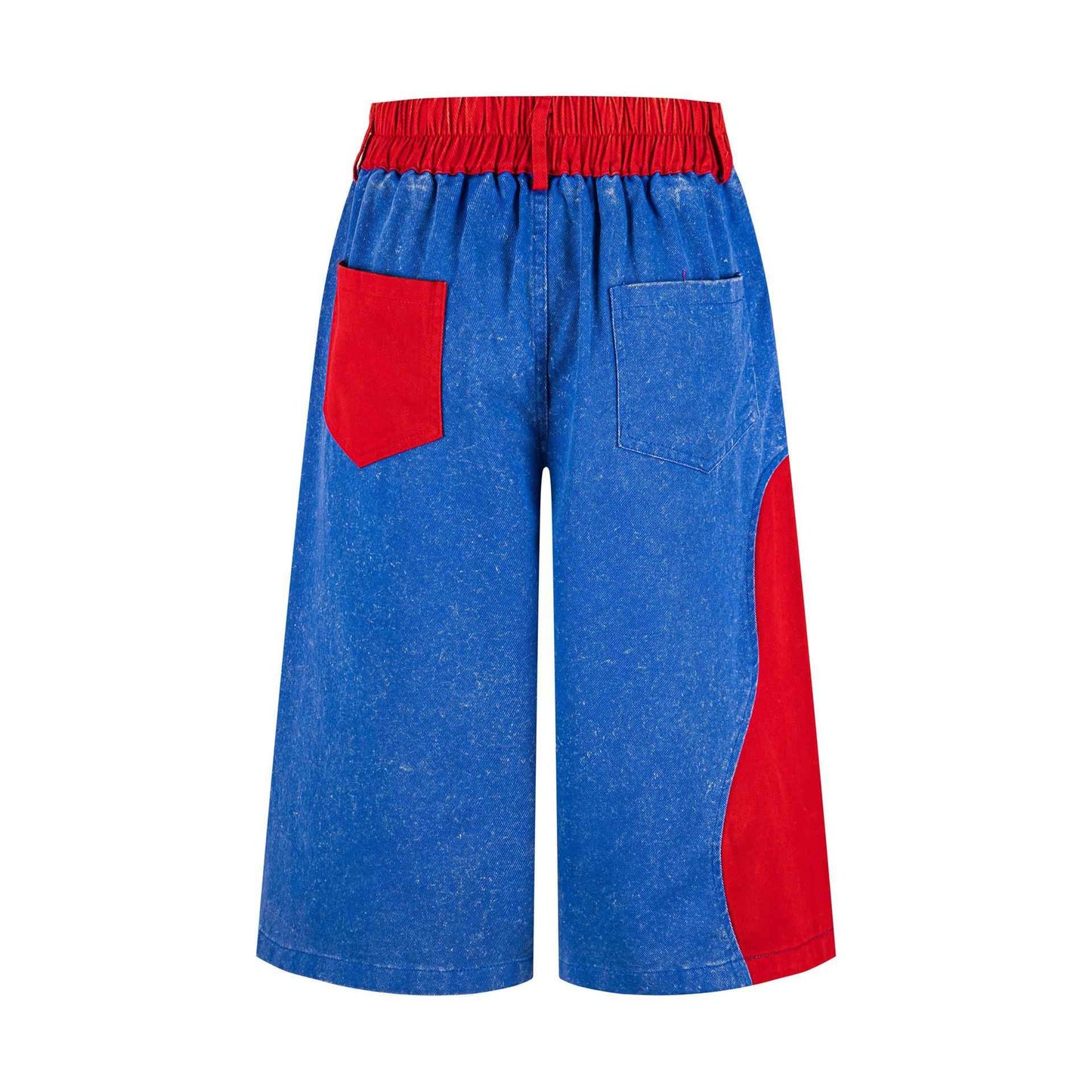 Cartoon Design Wide Leg Cropped Pants | MuddyStock Originals
