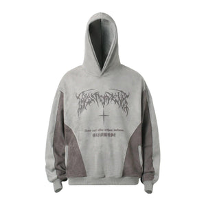 Suede hoodie for men and women | MuddyStock Originals Gray