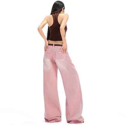 Women's Low-Waist Loose Fit Straight Leg Casual Pants | MuddyStock Originals MuddyStock