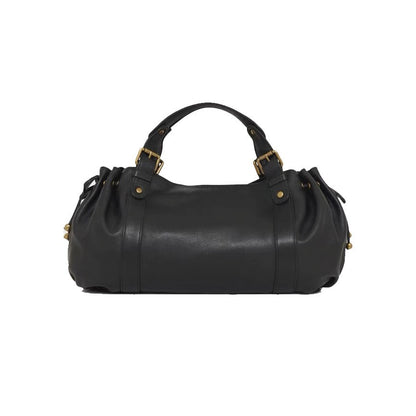 Large capacity soft leather tote bag