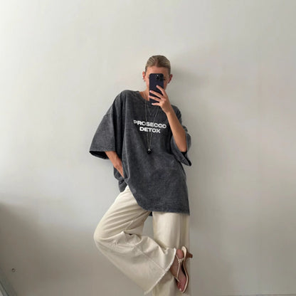 Style Letter Print Short Sleeve T-Shirt For Men And Women | MuddyStock Originals MuddyStock