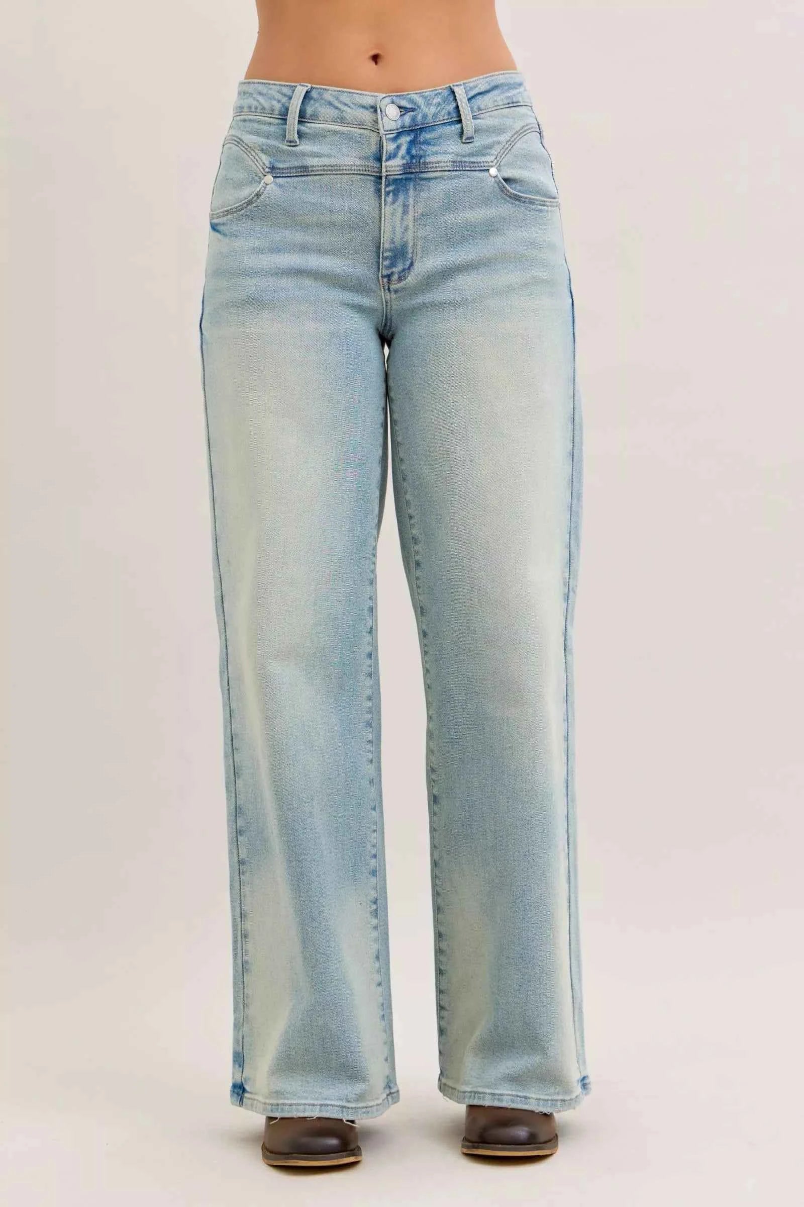 High Waist Column Straight Jeans For Women MD Trendsi