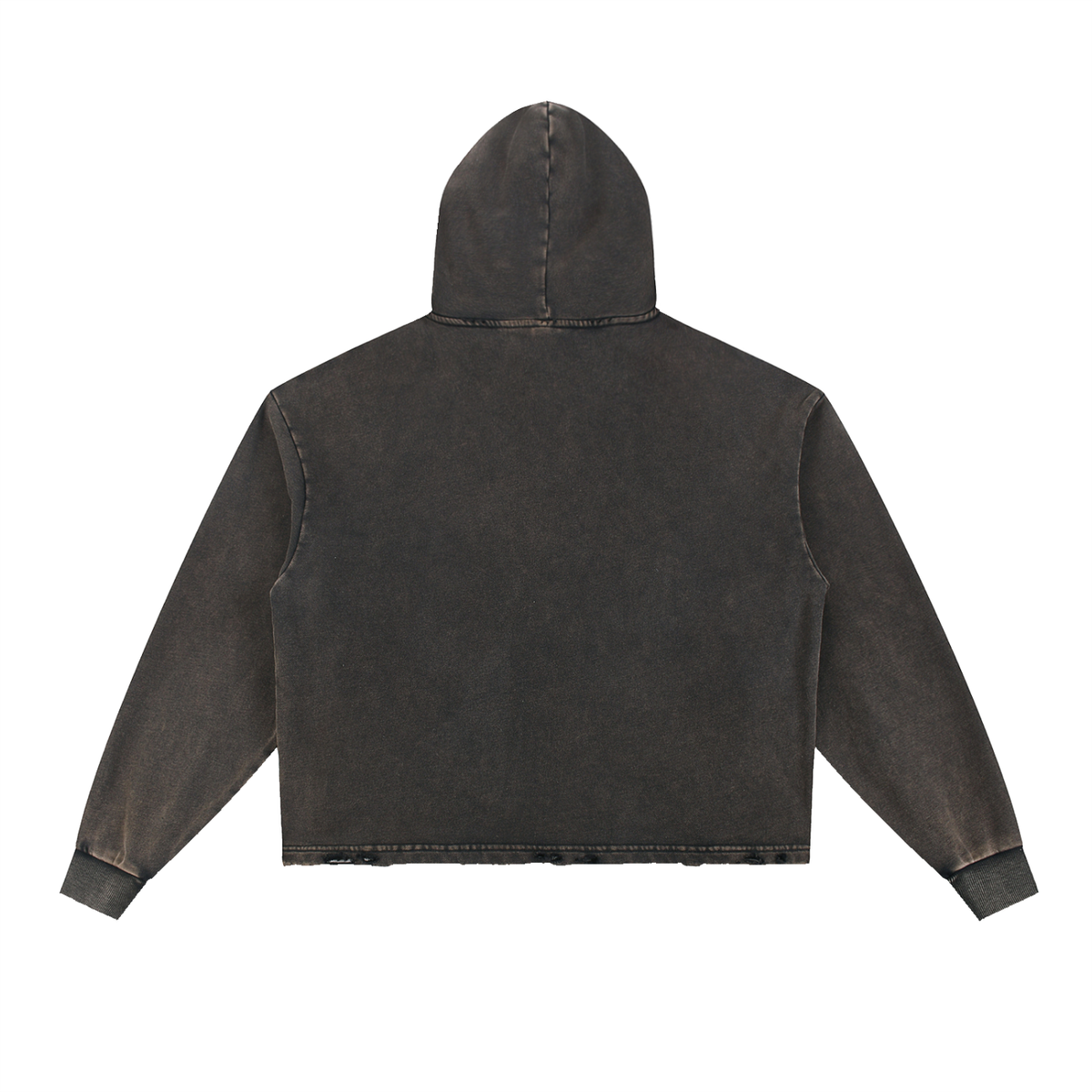 Vintage Washed Frayed-Hem Hoodie For Men | MuddyStock Originals