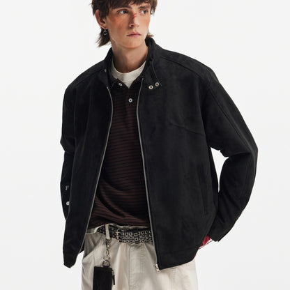 Short Men's Suede Jacket