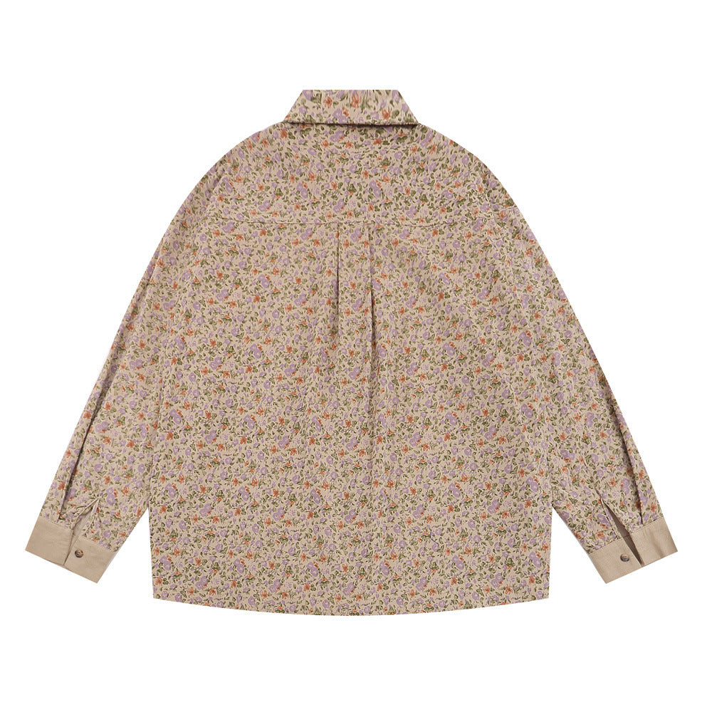 Floral Women's Loose Casual Long Sleeved Shirt