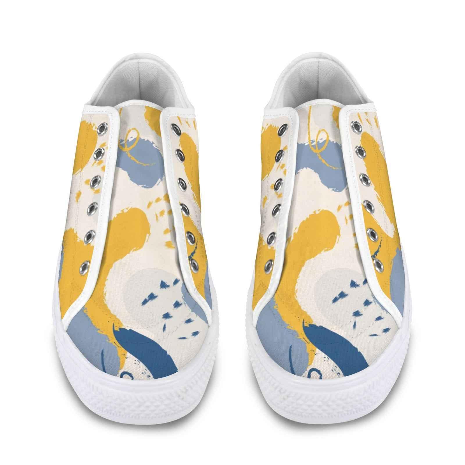 Seattle Low Top Men's Shoes With Abstract Design