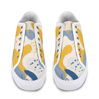 Seattle Low Top Men's Shoes With Abstract Design