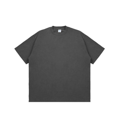 Fashion Solid Color Short Sleeves Charcoal MuddyStock