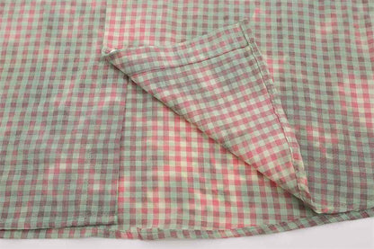 Plaid Tie-dyed Long-sleeved Shirt For Men null