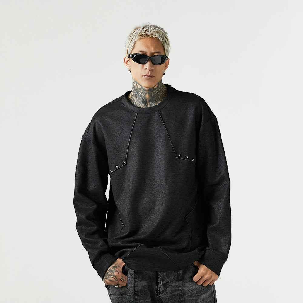 Loose Round Neck Sweashirt For Men null