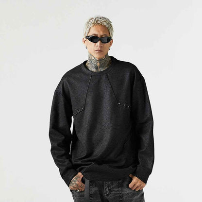Loose Round Neck Sweashirt For Men null