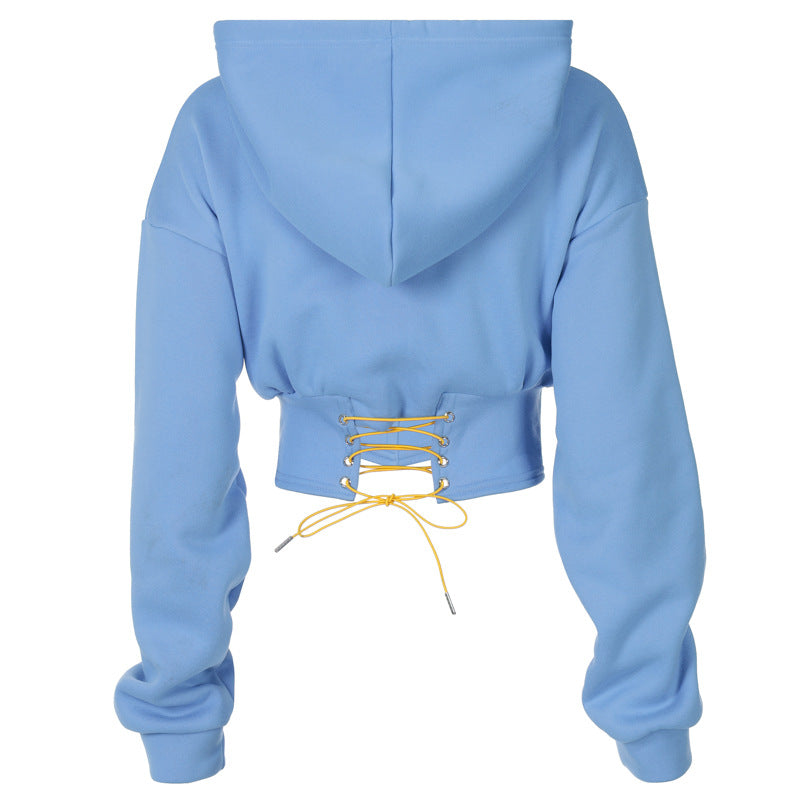Fashion Letter Embroidered Long Sleeve Hoodie All Products
