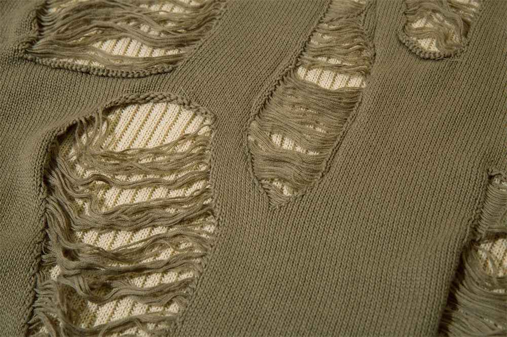 Relaxed Slouchy Round Neck Long Sleeve Sweater For Men And Women null