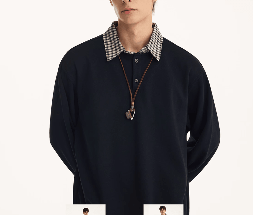 Retro Style American Fake Two Piece Sweater null
