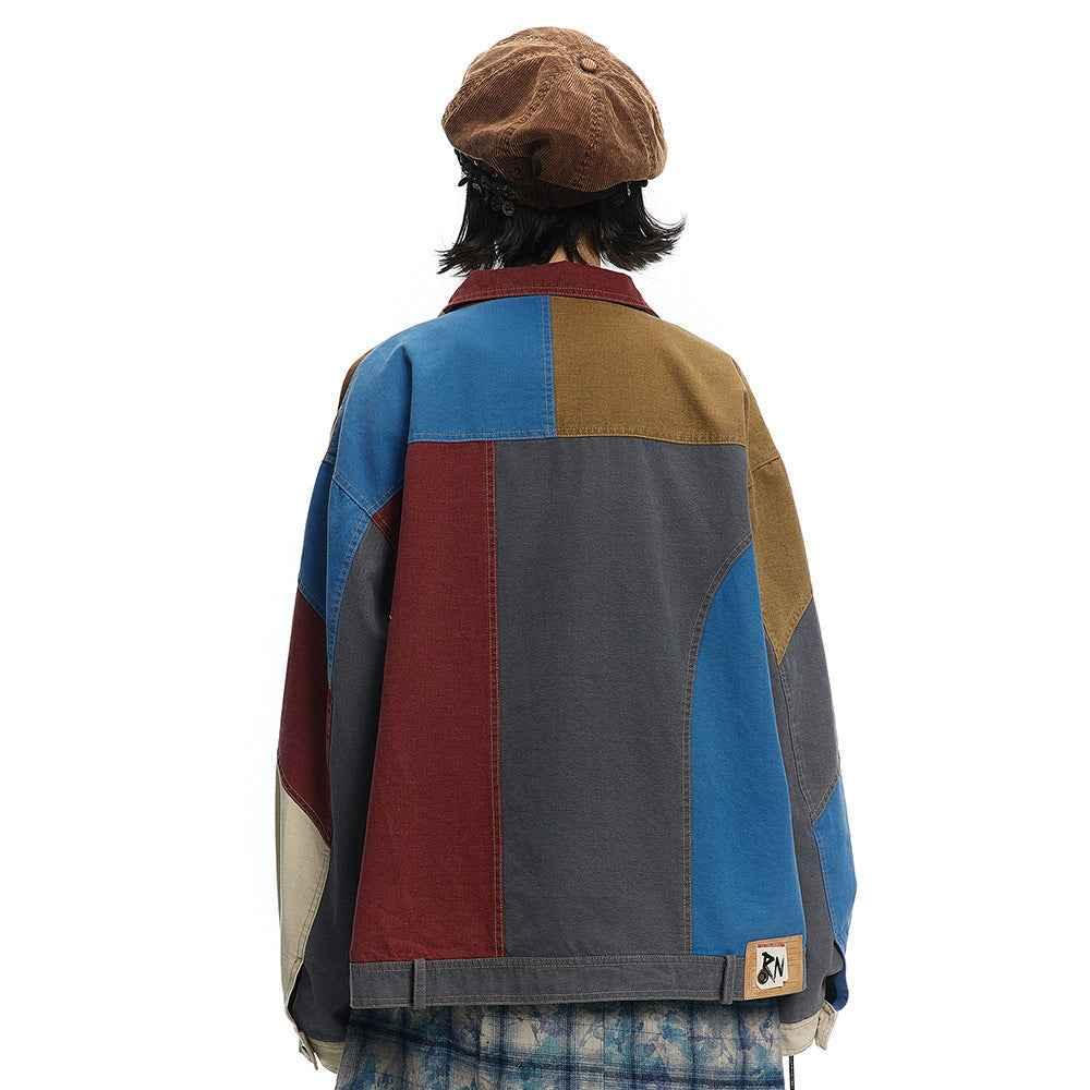 Stitching Loose Jacket For Women MuddyStock