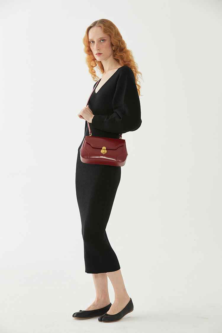 Women's Niche Leather Shoulder Bag