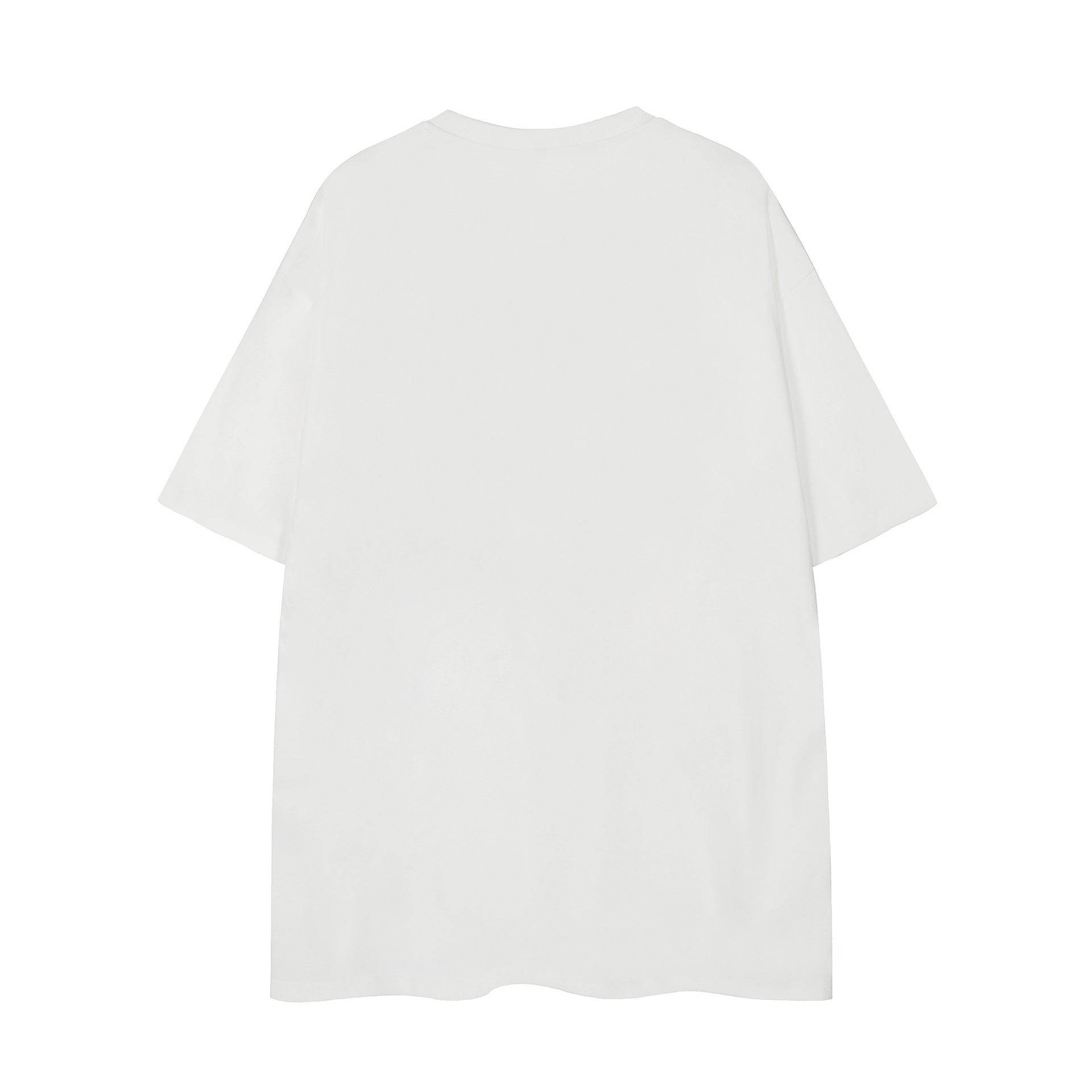 Embroidered Letter Loose T-shirt For Men And Women MuddyStock