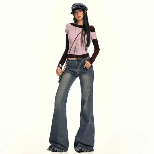 Women's Low Waist Flared Jeans | MuddyStock Originals MuddyStock