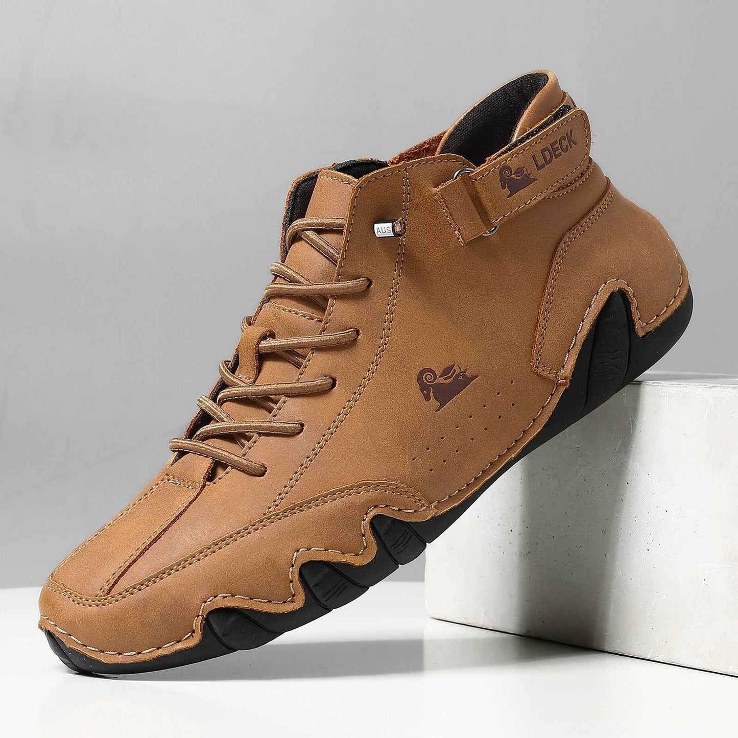 High-top martin men's shoes Light brown