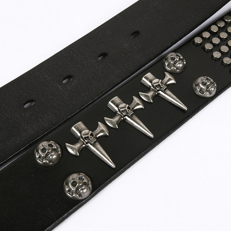 Punk Style Skull Head All-Match Belt