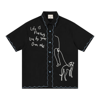 Fun Cute Design Short Sleeves For Men And Women | MuddyStock Originals Black