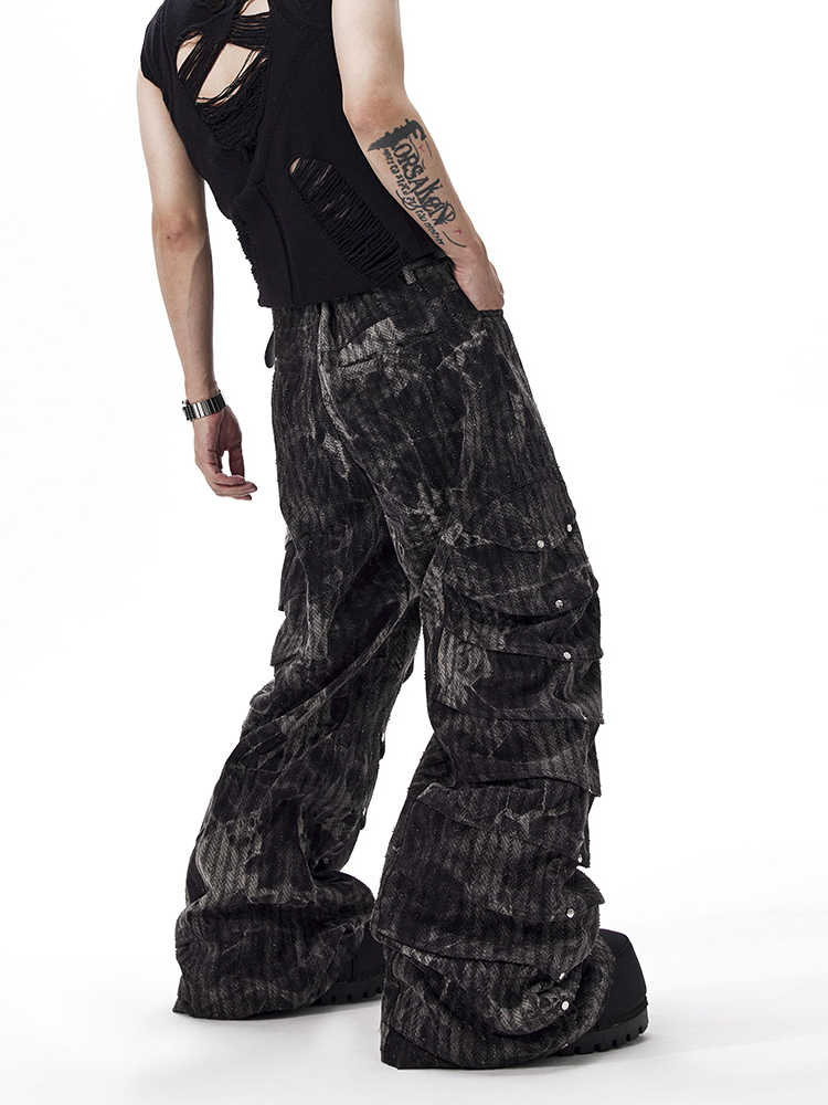 Men's Retro Wide Leg Mop Pants All Products