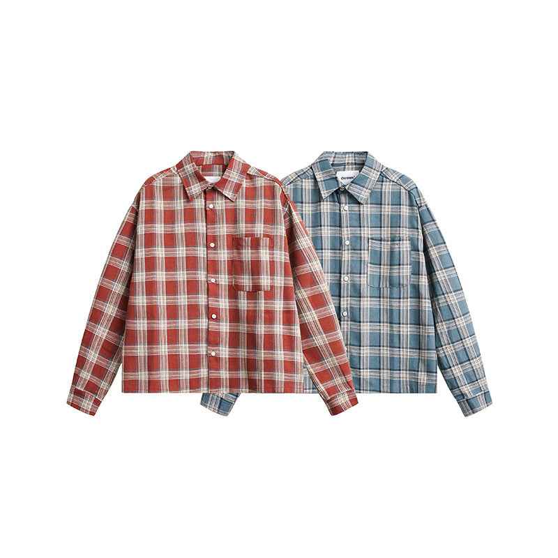 Checkered long sleeved shirt for men | MuddyStock Originals