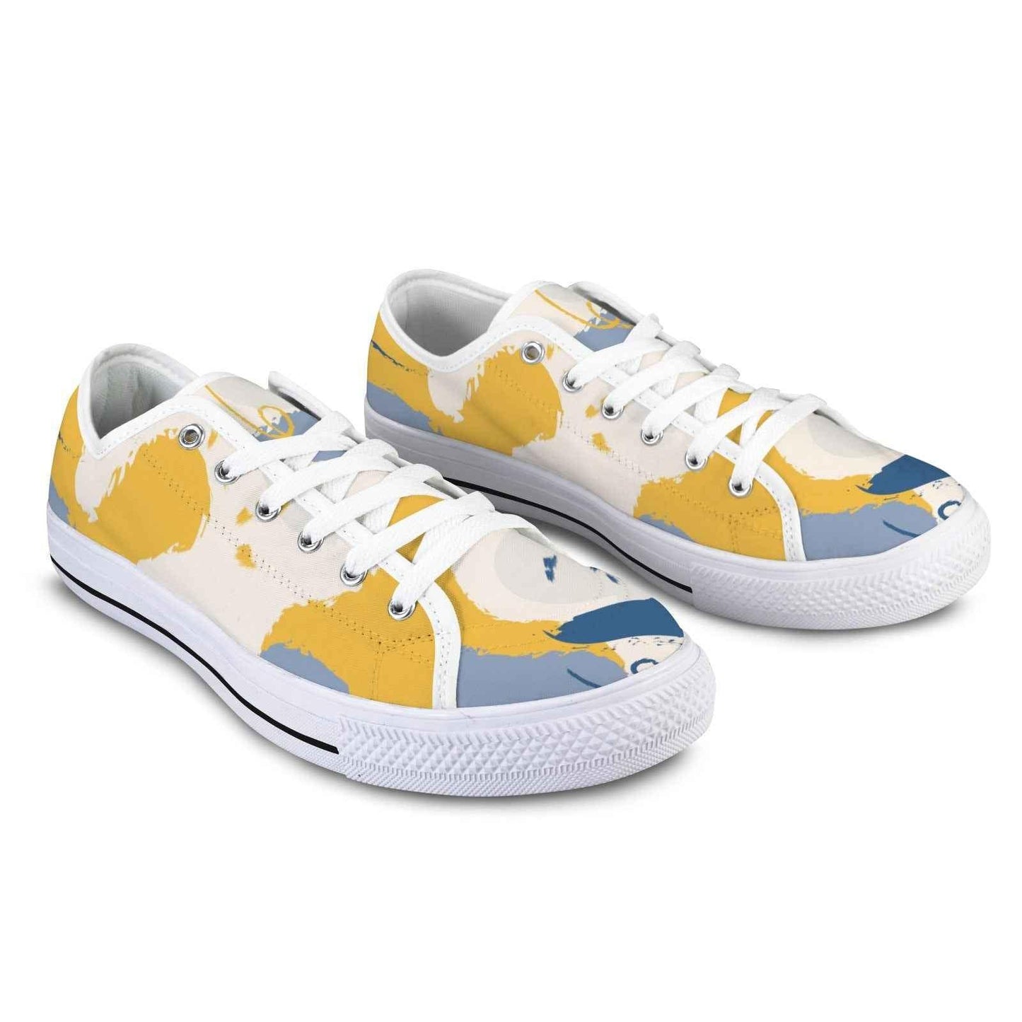 Seattle Low Top Men's Shoes With Abstract Design