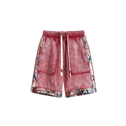 Ethnic Style Color-Block Shorts For Women | MuddyStock Originals