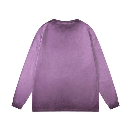 Hollow Round Neck Long Sleeve T-shirt Women MuddyStock