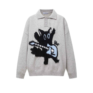 Collar sweater for men and women | MuddyStock Originals Gray