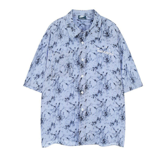 Ink Tie-dyed Short-sleeved Shirt For Men And Women MuddyStock