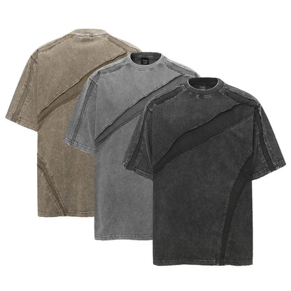 Worn-Out Washed Pure Cotton Short Sleeve T-Shirt For Men | MuddyStock Originals