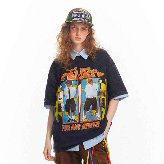 Women's Old Fashion Cotton T-shirt null