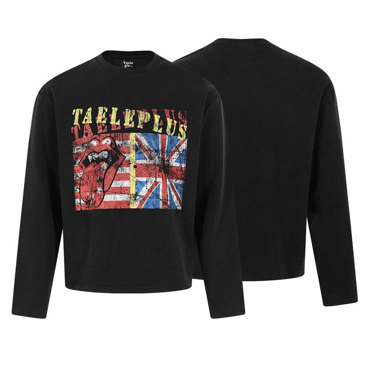 Printed Washed Long Sleeve T-Shirt for Men | MuddyStock Originals