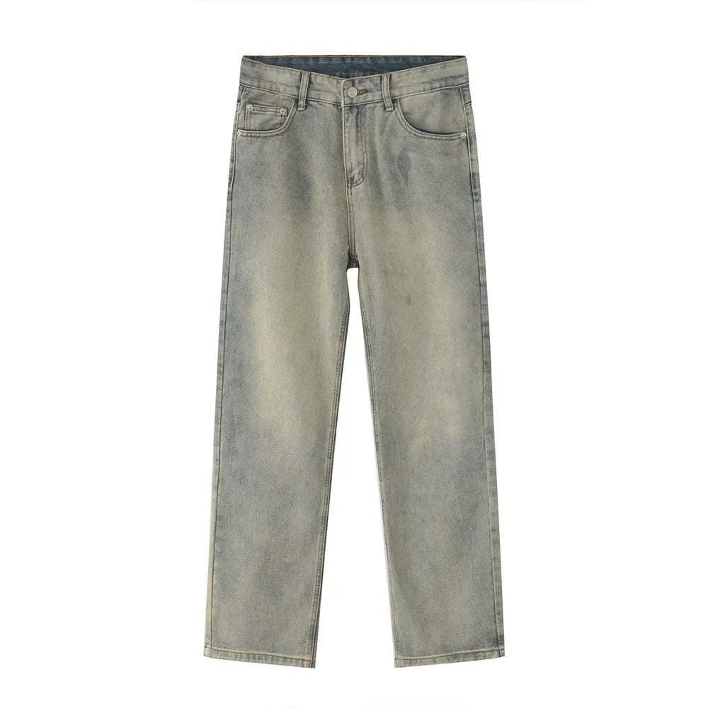 Straight Leg Jeans with Pockets For Men | MuddyStock Originals Air Force Blue L MuddyStock