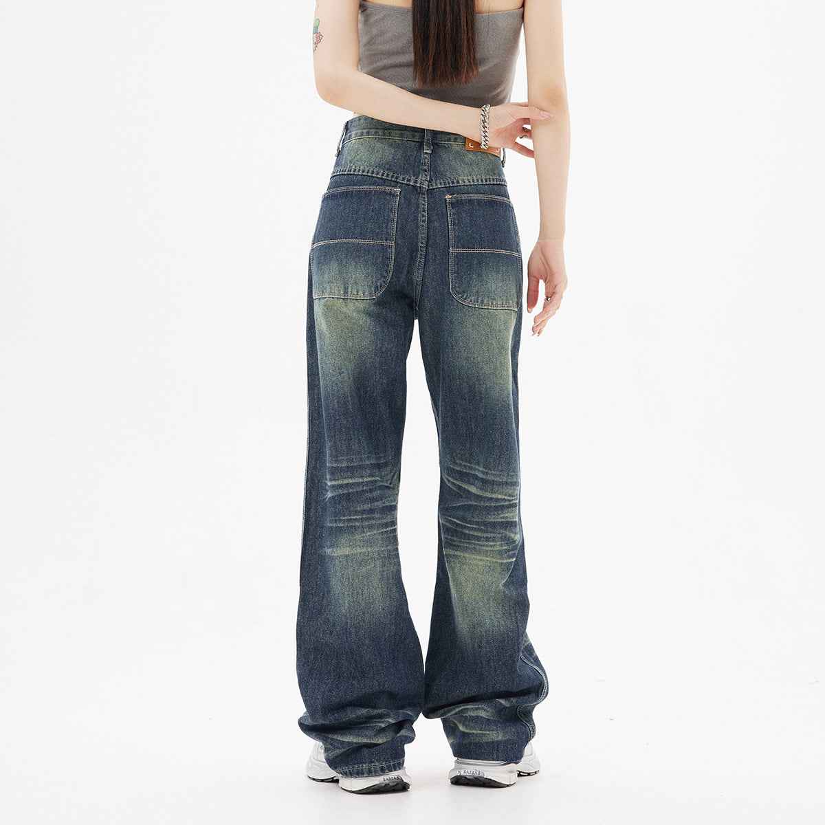 Distressed High Street American Jeans For Women MuddyStock