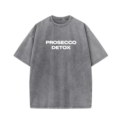 Style Letter Print Short Sleeve T-Shirt For Men And Women | MuddyStock Originals Gray + White Text MuddyStock