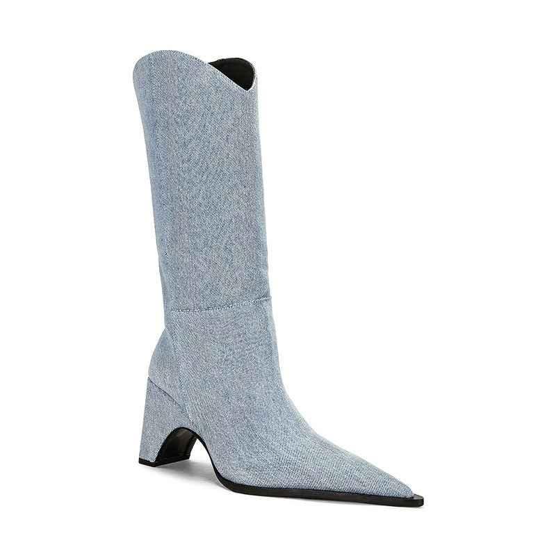 Women's ankle high heels boots