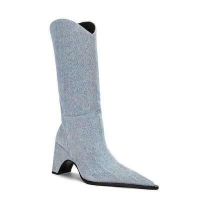 Women's ankle high heels boots