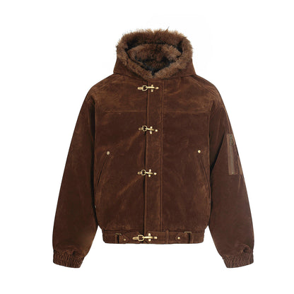 Metal Button Hoodie For Men | MuddyStock Originals