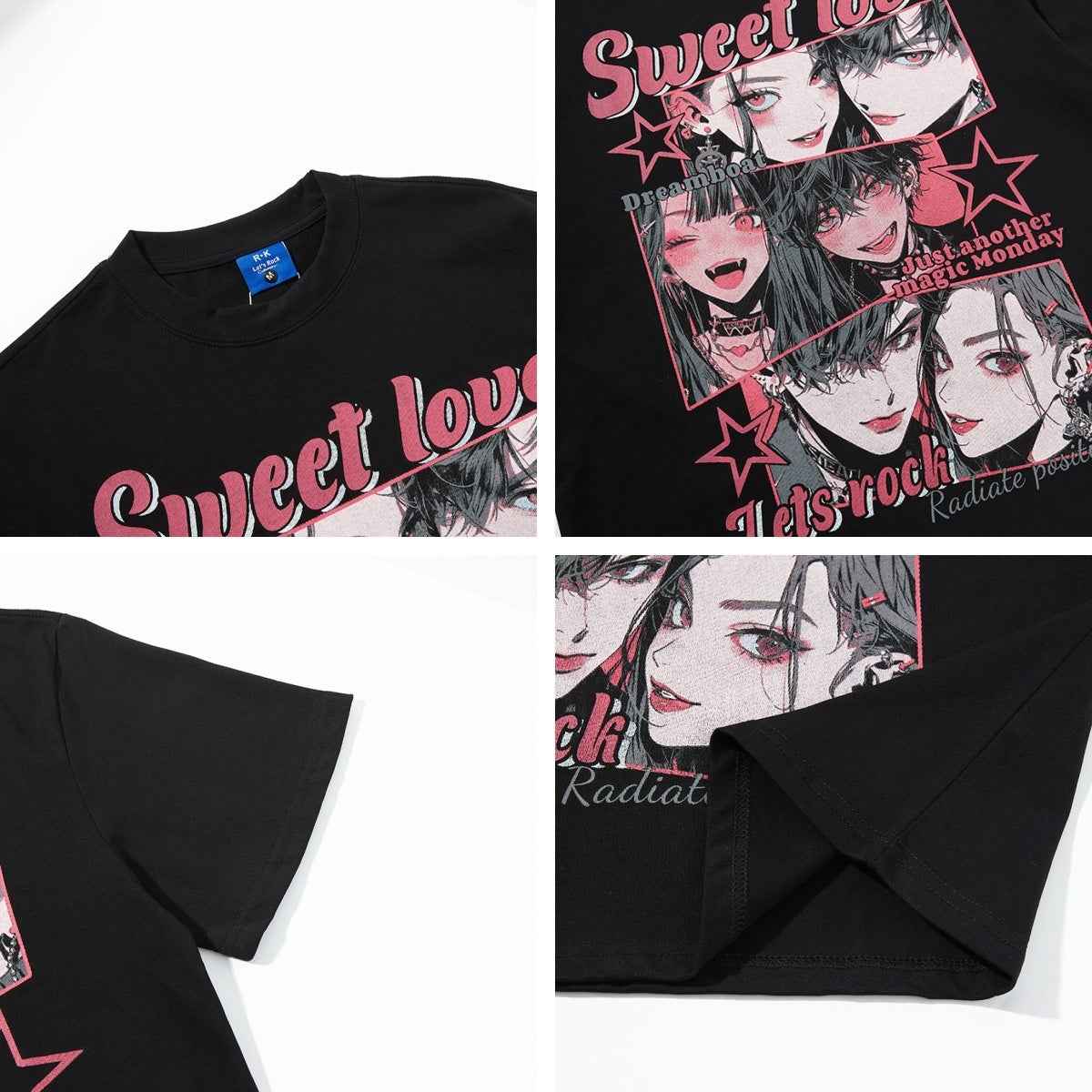 Retro Cartoon Comic Print Short Sleeve T-Shirt For Women | MuddyStock Originals MuddyStock