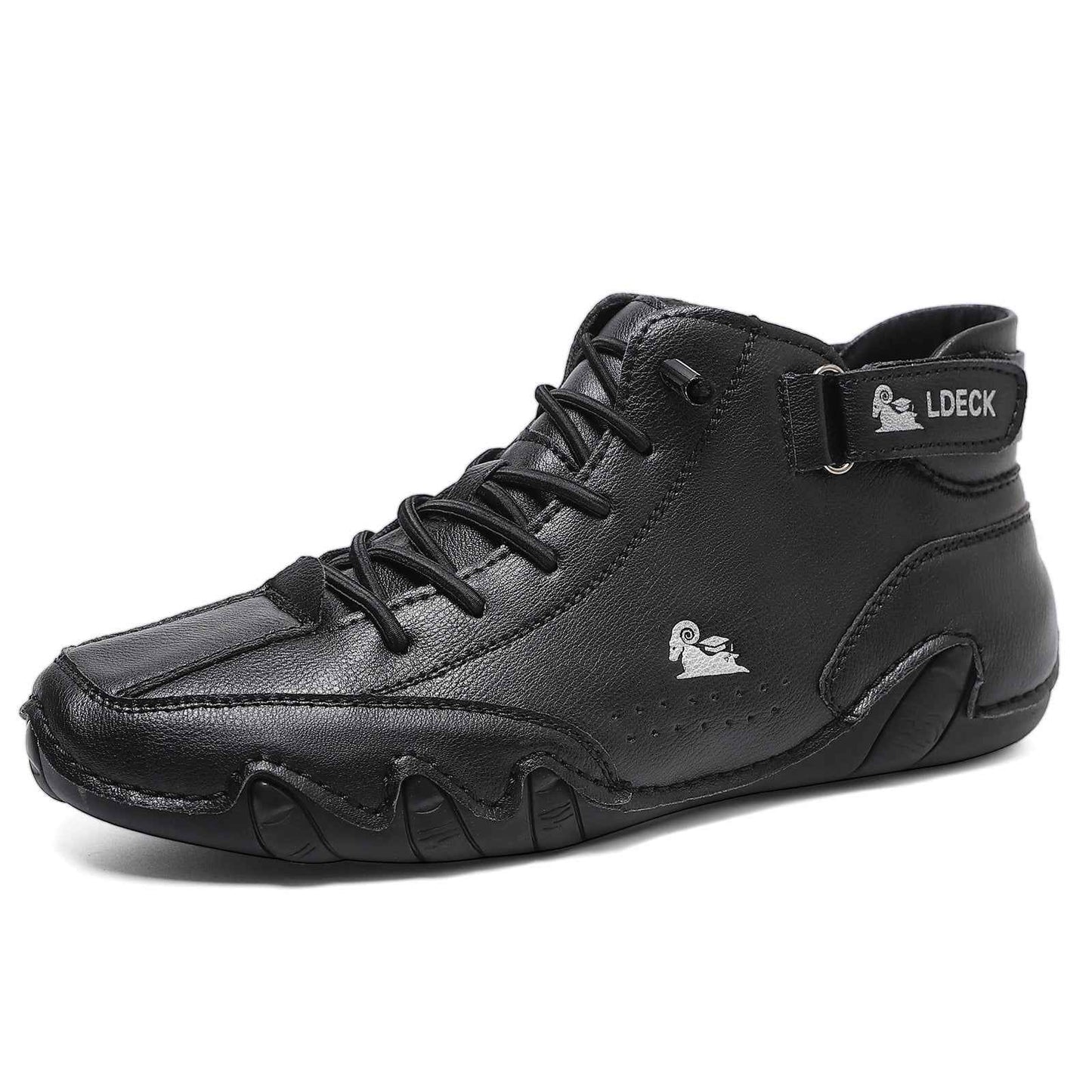 High-top martin men's shoes black