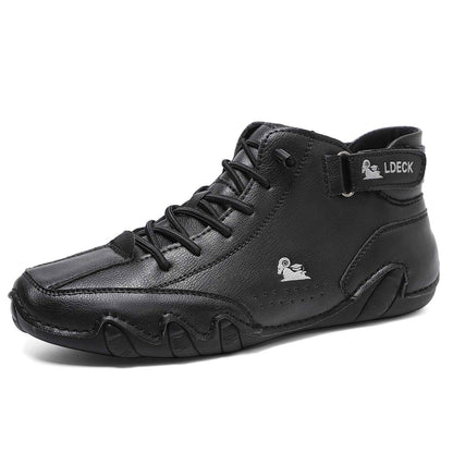 High-top martin men's shoes black