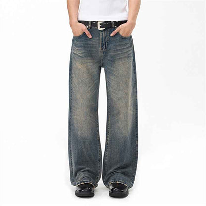 Loose straight leg jeans Blue
