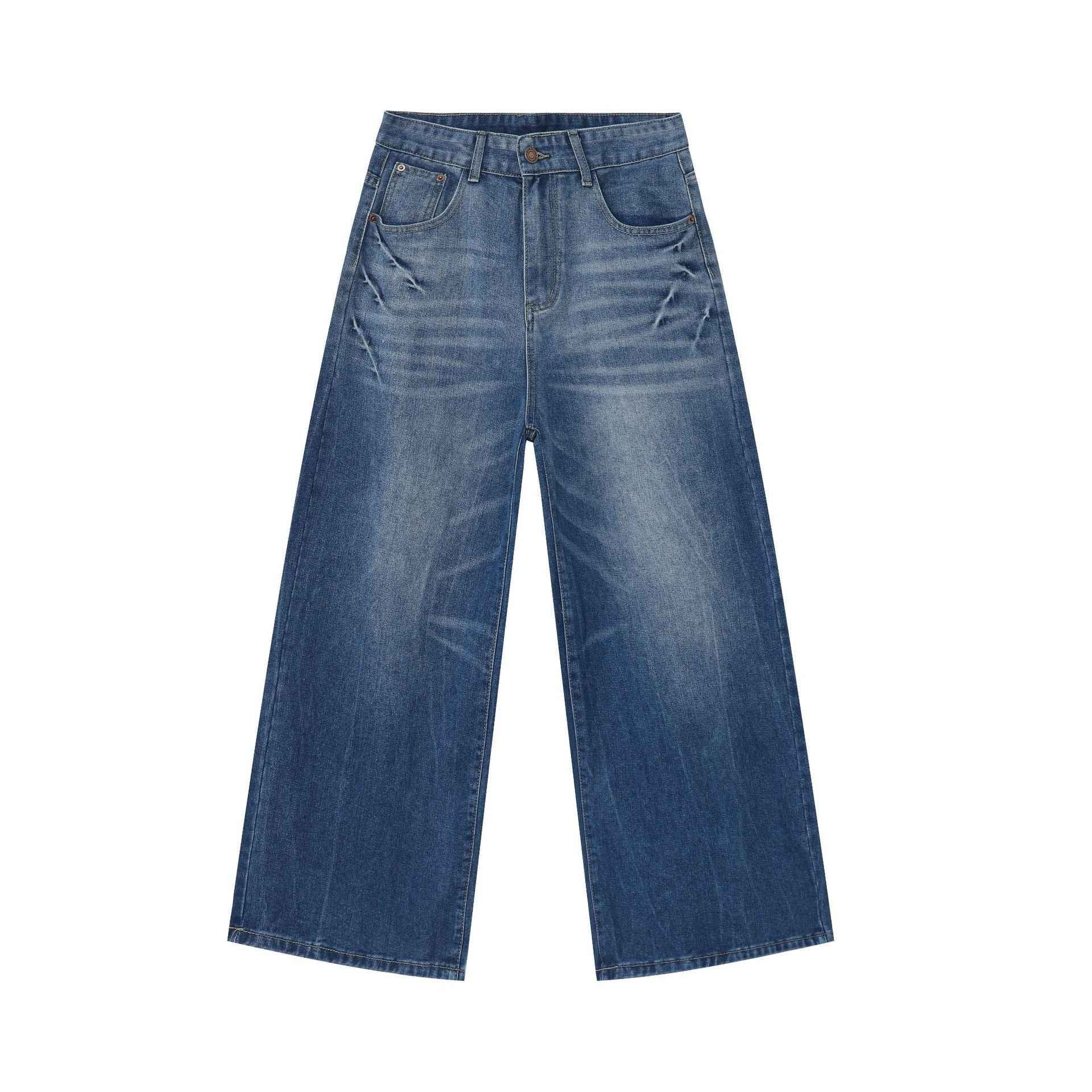 Men's American Retro Baggy Straight Jeans MuddyStock