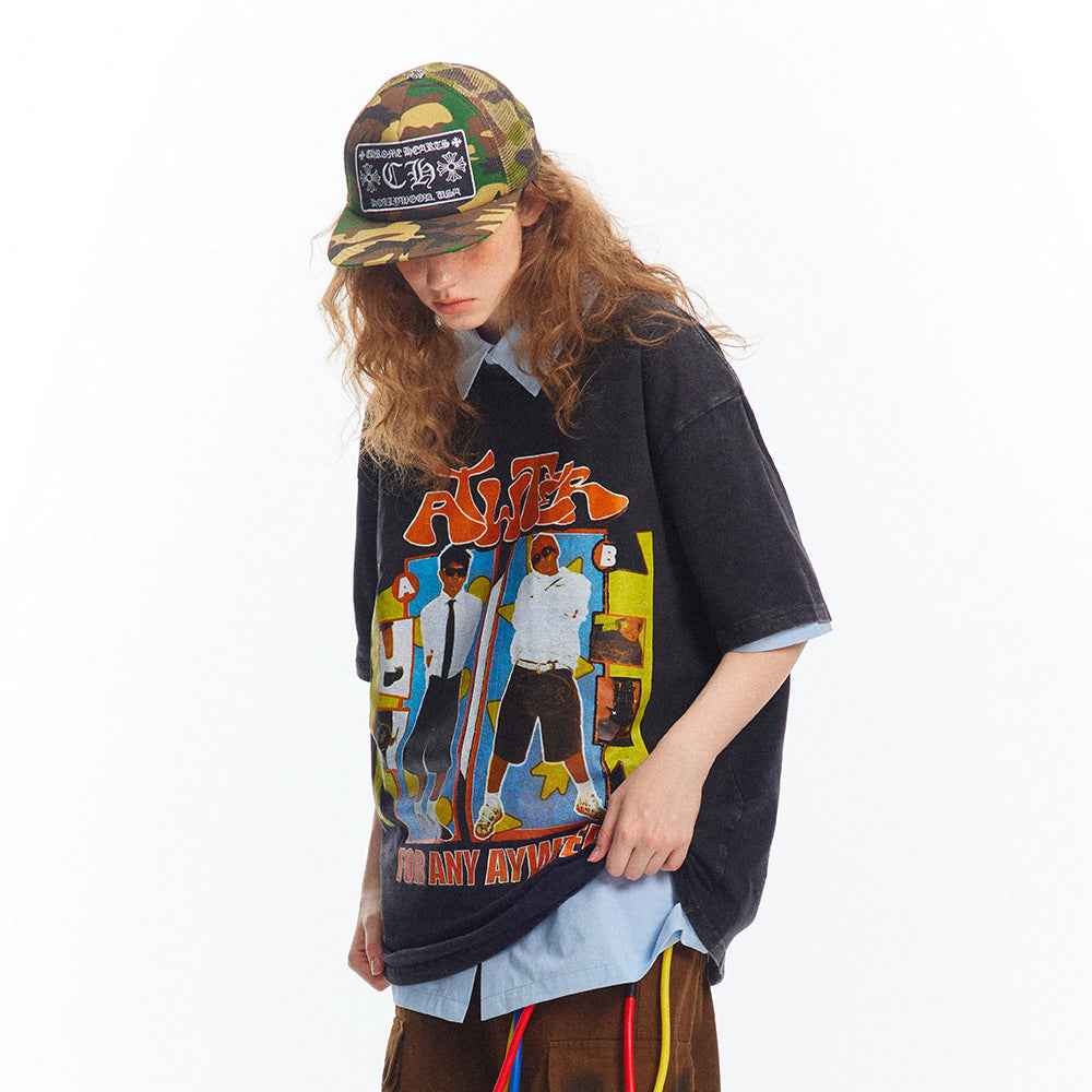 Women's Old Fashion Cotton T-shirt null