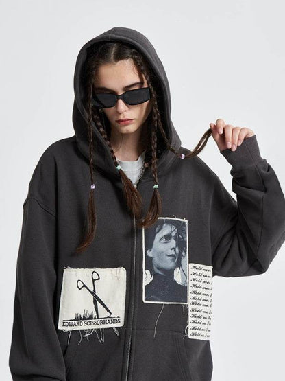 Hooded Zipper Cardigan Sweater For Women MuddyStock