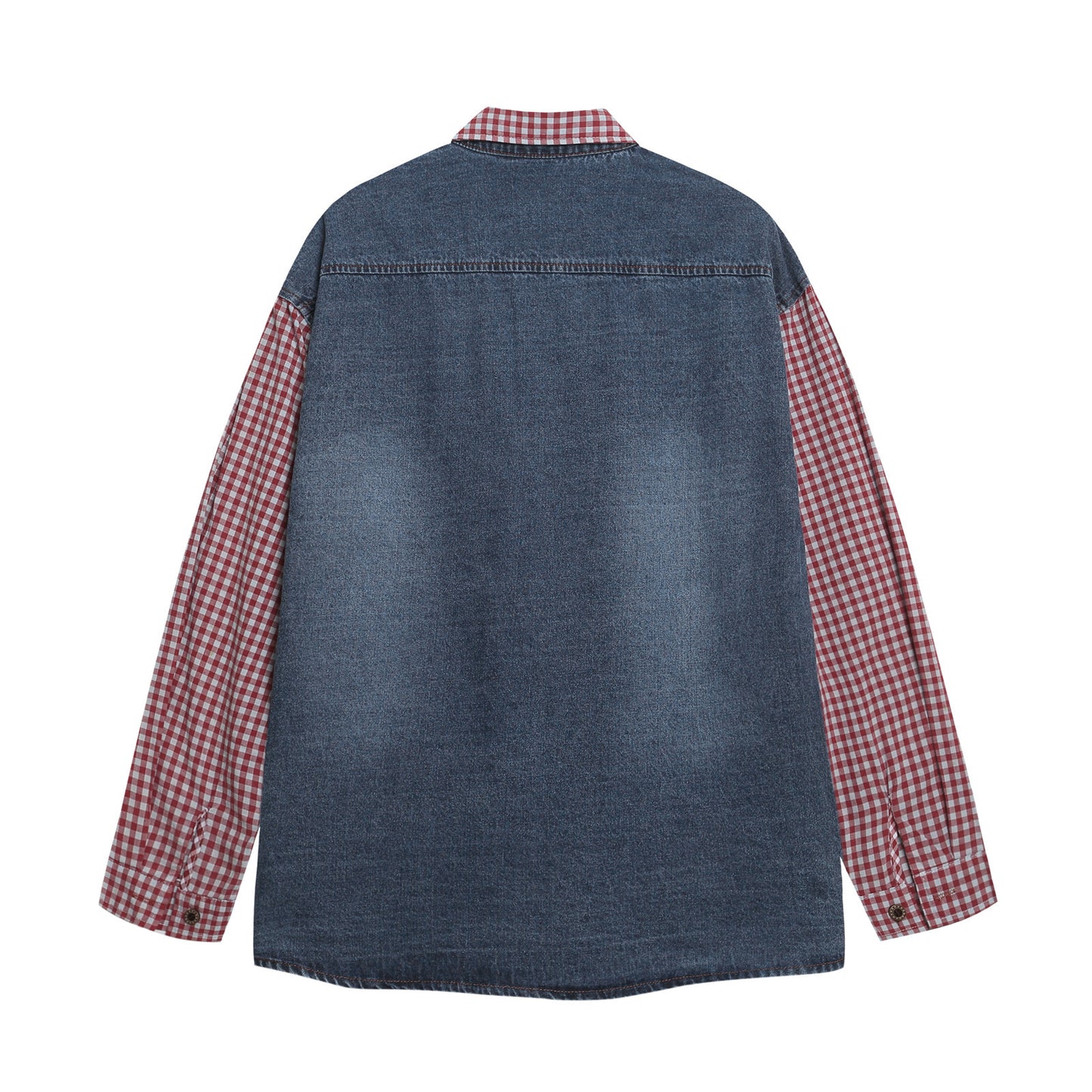 Fun Cartoon Printed Plaid Long Sleeve Shirt For Women | MuddyStock Originals eprolo