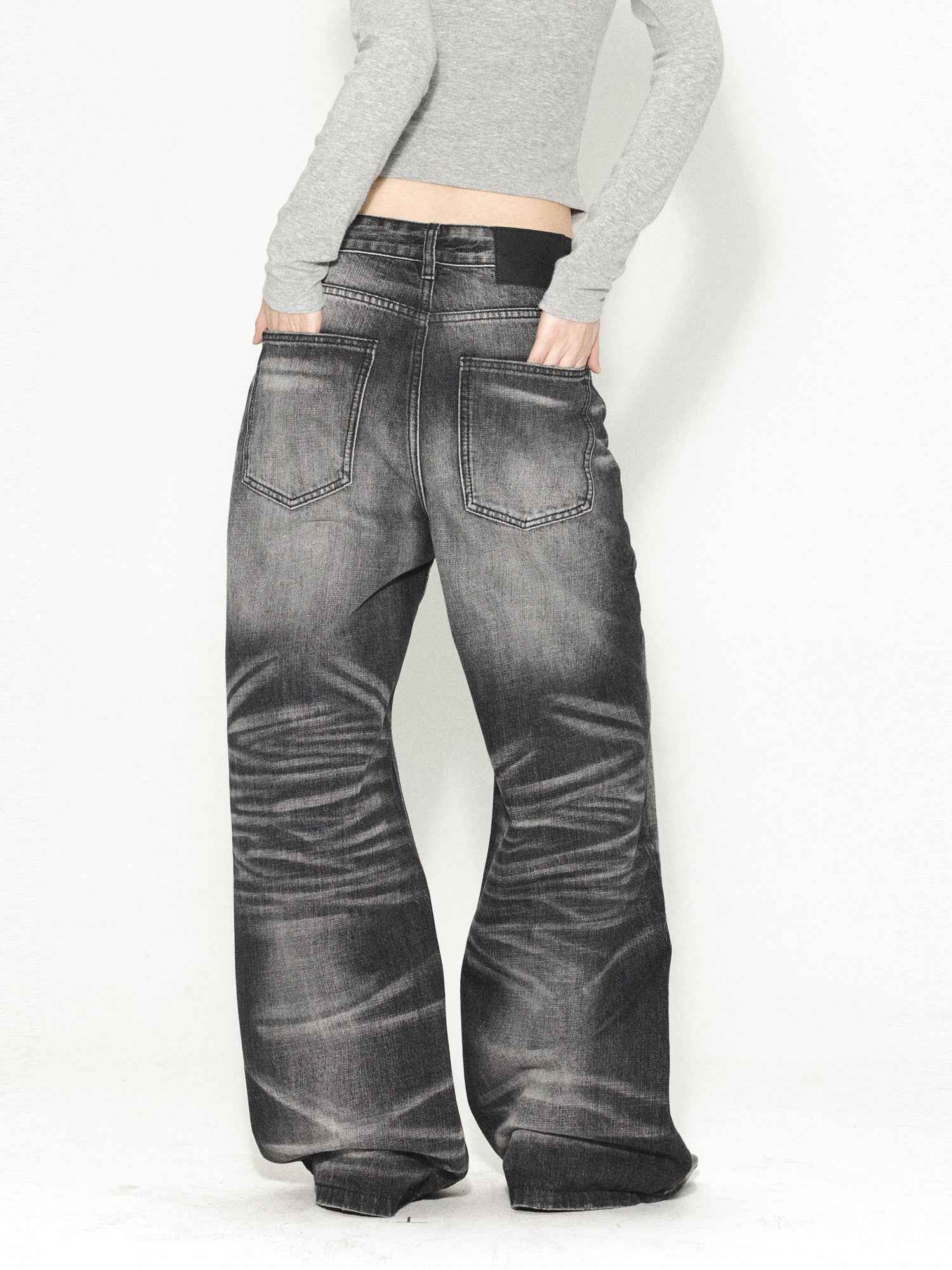 Retro Zipped Five Button Jeans For Men And Women